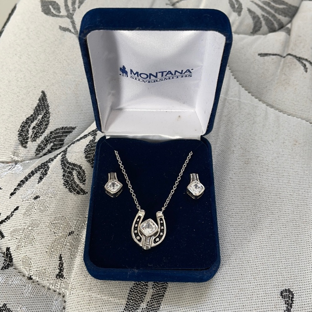 Necklace and earrings